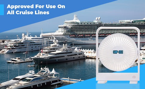 (AVAILABLE ON AMAZON ONLY) The Original Cruise Fan, Magnetic Cruise Ship Approved Portable Travel Fan