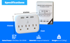 Cruise Ship Approved Power Strip with 3 AC Outlets | USB A & C (Non Surge)