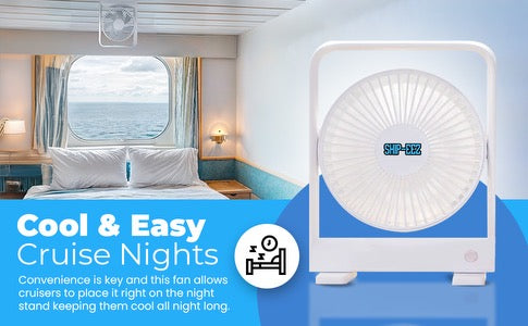 (AVAILABLE ON AMAZON ONLY) The Original Cruise Fan, Magnetic Cruise Ship Approved Portable Travel Fan